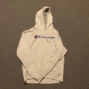 White champion hoodie